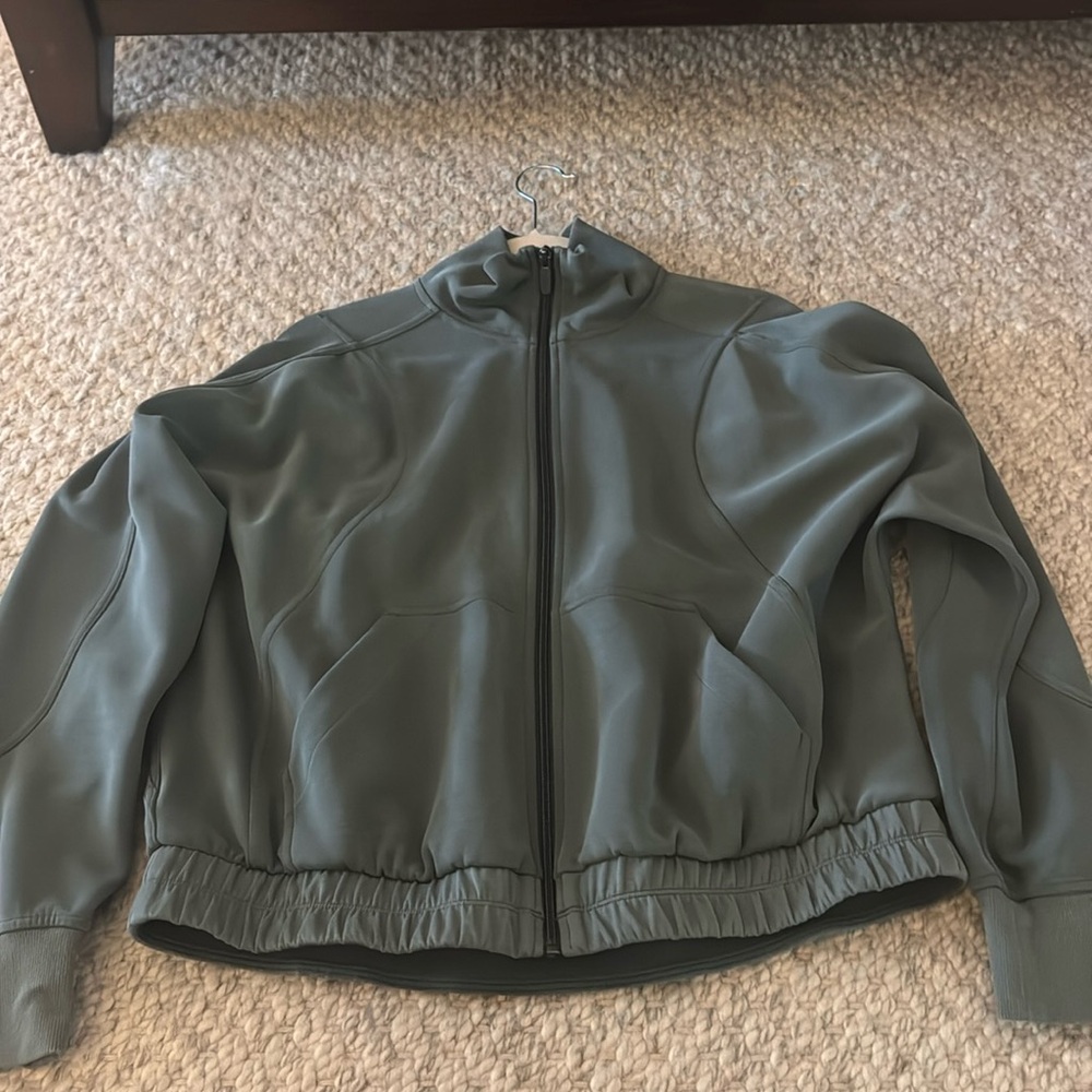 Lululemon athletica Green Bomber Jacket